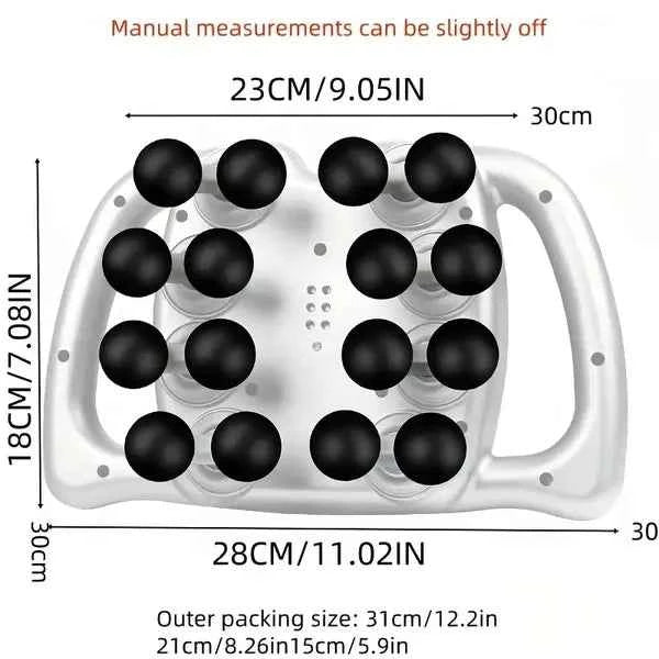 16 Head Fascia Gun, Full Body Massager, Instrument For Waist Back, Legs, Arm Muscle Relaxation, Home Multi-part Massage Gun